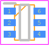 BSL308CH6327XTSA1 - Infineon PCB footprint - SOT23 (6-Pin) - SOT23 (6-Pin) - PG-TSOP-6