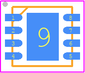 TPC2160-DF6R - 3Peak Incorporated PCB footprint - Small Outline No-lead - Small Outline No-lead - DFN3X3-8_2025