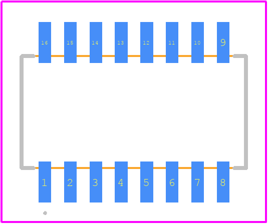 TOMCT16031002BT1 - Vishay PCB footprint - Other - Other - SOIC-16 (TOMC)