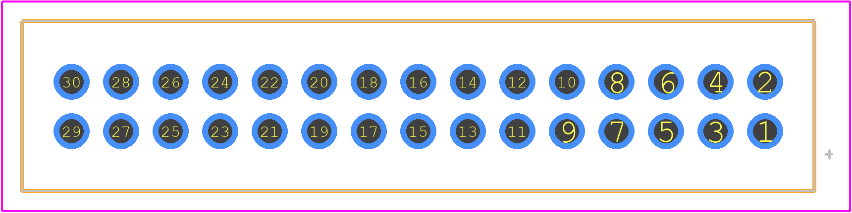 DF1BZ-30DP-2.5DSA - Hirose PCB footprint - Other - Other - DF1BZ-30DP-2.5DSA-3