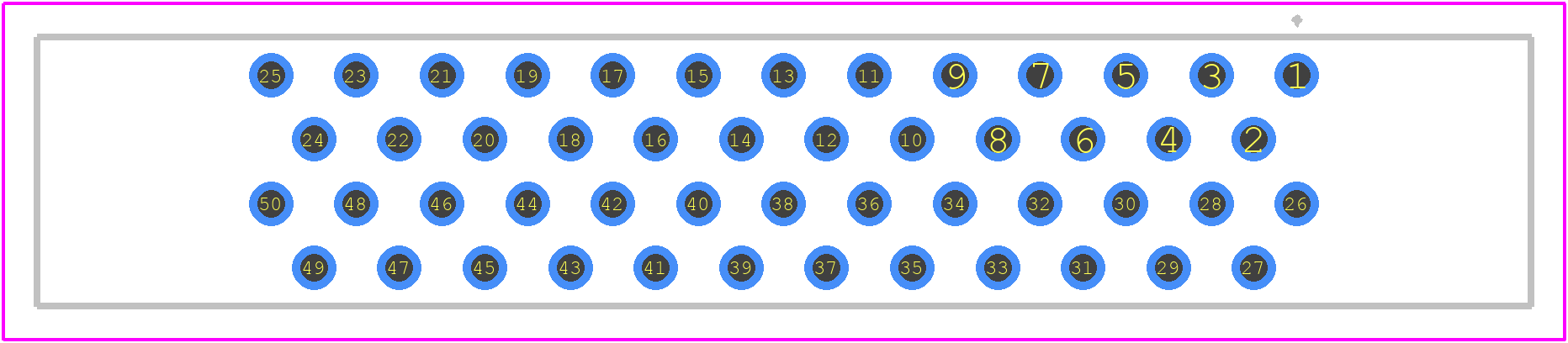 TX24-50R-10ST-N1E - JAE PCB footprint - Other - Other - TX24-50R-10ST-N1E-2
