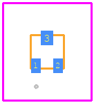 DMP21D6UFD-7 - Diodes Incorporated PCB footprint - Other - Other - DMP21D6UFD-7
