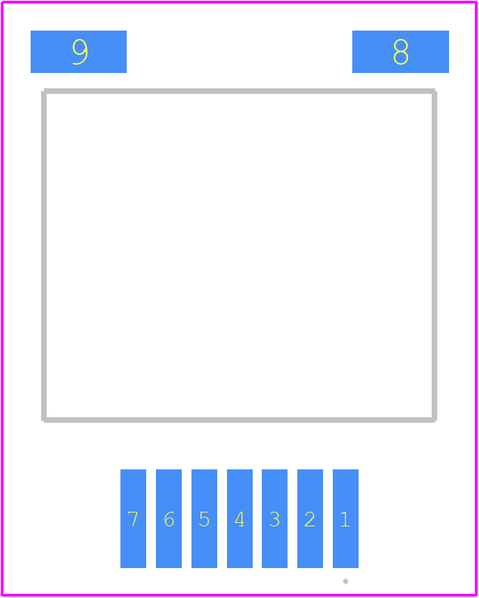 NTT2023N065M3S - onsemi PCB footprint - Other - Other - T2PAK-7 11.80x14.00x3.50mm, 1.27P CASE 763AC ISSUE A