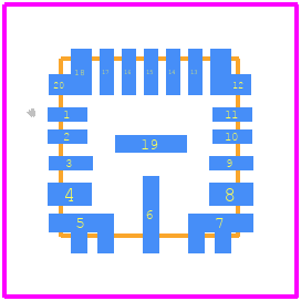 MAX17636AFN+T - Analog Devices PCB footprint - Other - Other - F184A4F+1