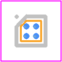 LD39015J15R - STMicroelectronics PCB footprint - BGA - BGA - FLIP - CHIP 4