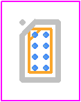 STM1068C35F38F - STMicroelectronics PCB footprint - BGA - BGA - Flip chip 8-bump