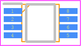 STM706RDS6F - STMicroelectronics PCB footprint - Small Outline Packages - Small Outline Packages - TSSOP8+