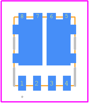 STL10DN15F3 - STMicroelectronics PCB footprint - Other - Other - PowerFLAT™ 5x6 double  island