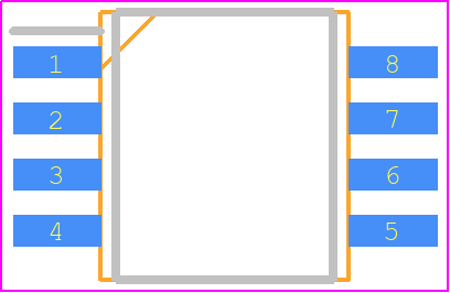 M95M01-RMW6P - STMicroelectronics PCB footprint - Small Outline Packages - Small Outline Packages - so8 w