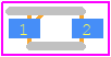 BAT30WFILM - STMicroelectronics PCB footprint - Small Outline Diode Flat Lead - Small Outline Diode Flat Lead - SOD-523