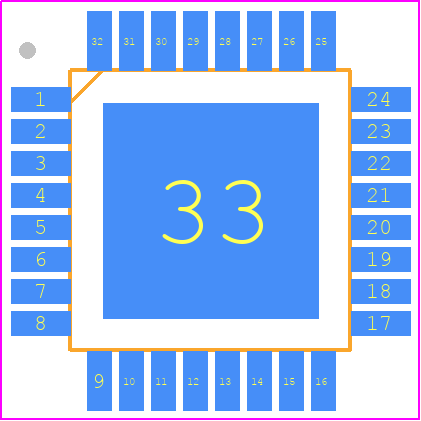 L99BM2P-FP-TR - STMicroelectronics PCB footprint - Quad Flat Packages - Quad Flat Packages - L99H92QF-TR