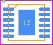 STOD13ATPUR - STMicroelectronics PCB footprint - Small Outline No-lead - Small Outline No-lead - DFN12L (3x3x0.75 mm).
