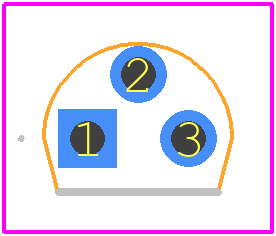 X00605MA 1AA2 - STMicroelectronics PCB footprint - Other - Other - TO-92 (straight)