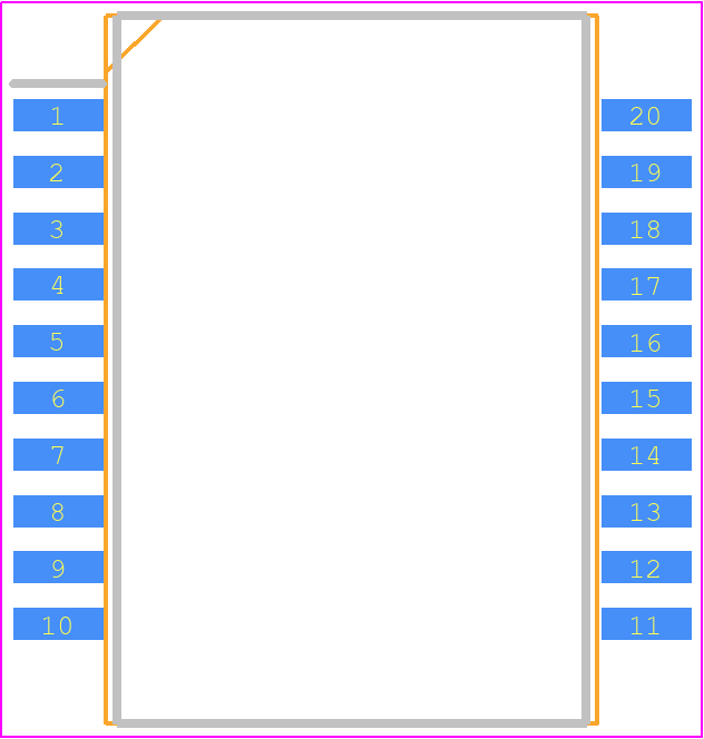 LNBH21PD - STMicroelectronics PCB footprint - Small Outline Packages - Small Outline Packages - PowerSO-20