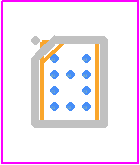 STC3115IJTTEST - STMicroelectronics PCB footprint - BGA - BGA - 0.4mm pitch 10-bump CSP