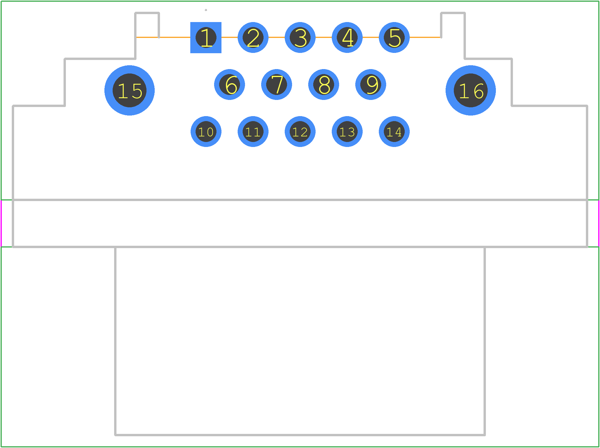 2492564-1 - TE Connectivity PCB footprint - Other - Other - 2492564-1-4