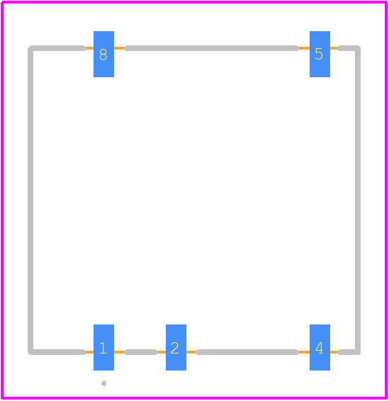 PBT01F03S05 - XP POWER PCB footprint - Other - Other - 8-SMD Module, 5 Leads_2025-1.5