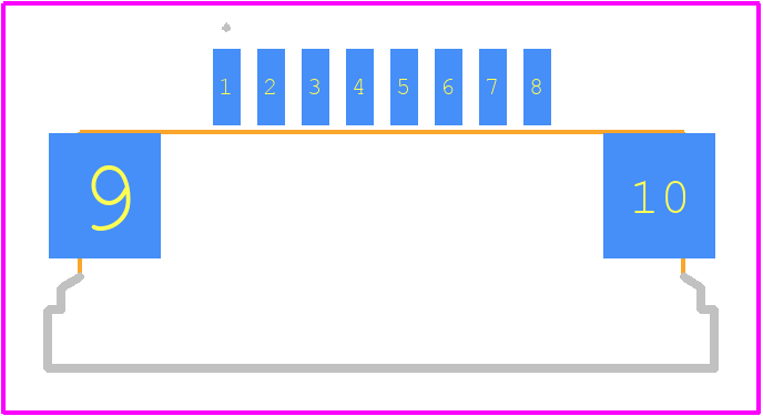 FFC3B11-08-T - GCT (GLOBAL CONNECTOR TECHNOLOGY) PCB footprint - Other - Other - FFC3B11-08-T-1