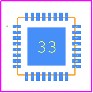 CAP1214 - Microchip PCB footprint - Other - Other -  32-Pin QFN 5mm x 5mm