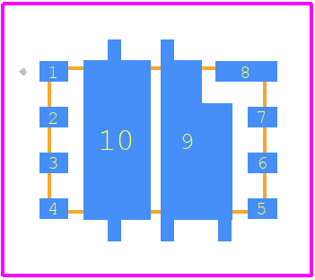 SQZF140ELPW-T1_GE3 - Vishay PCB footprint - Other - Other - PowerPAIR® 6 x 5 FSW