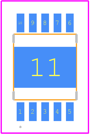 NVMJST2D1N08XTXG - onsemi PCB footprint - Other - Other - TCPAK10 5.1x7.5, 1.0P CASE 760AG ISSUE D_2025-1.5