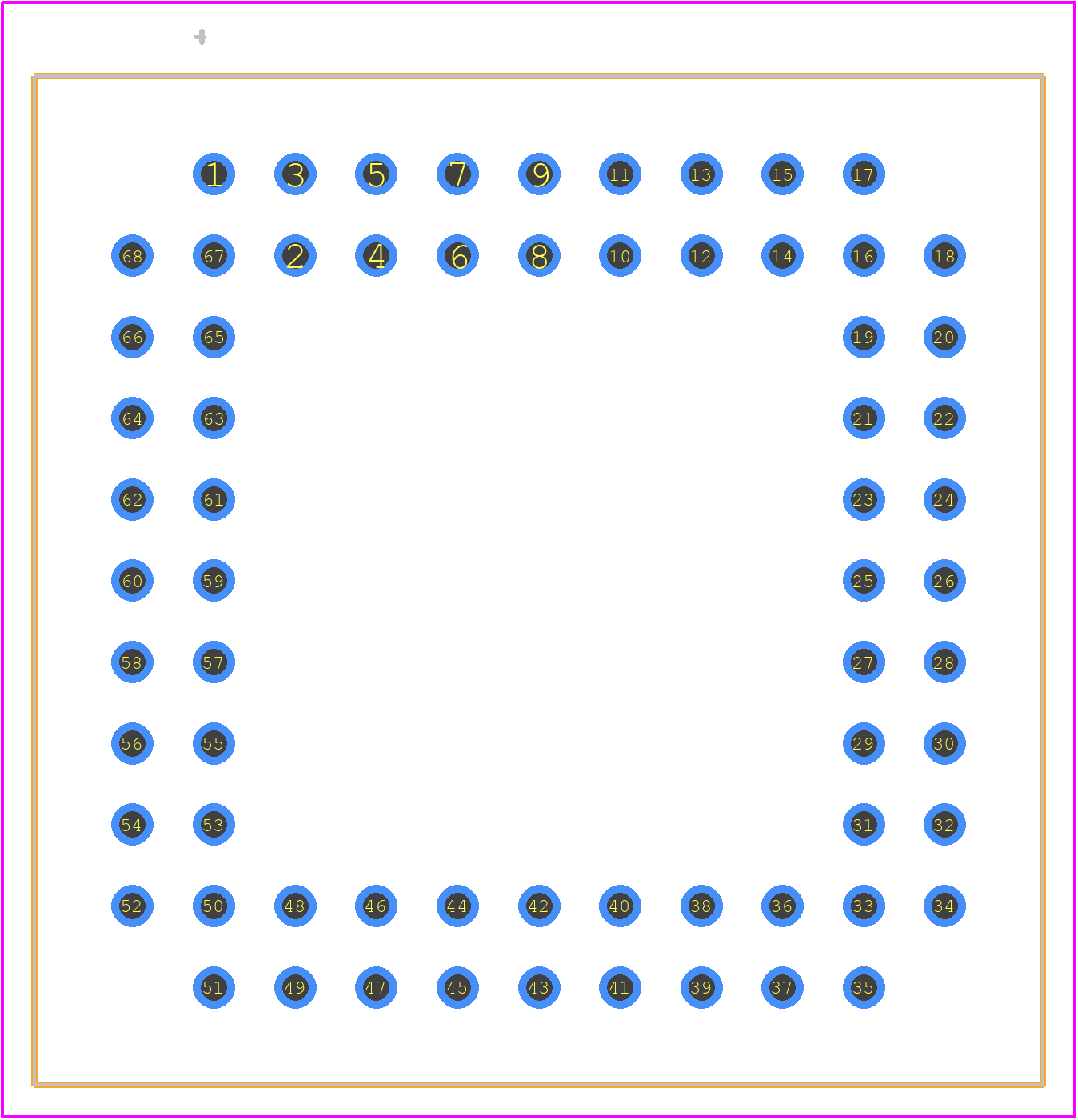 PLCC-68-AT - RS Pro PCB footprint - Other - Other - PLCC-68-AT-4