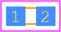 BTJ060320T100 - Bourns PCB footprint - Resistor Chip - Resistor Chip - 0603