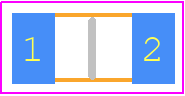BTJ120625T100 - Bourns PCB footprint - Resistor Chip - Resistor Chip - BTJ120625T100