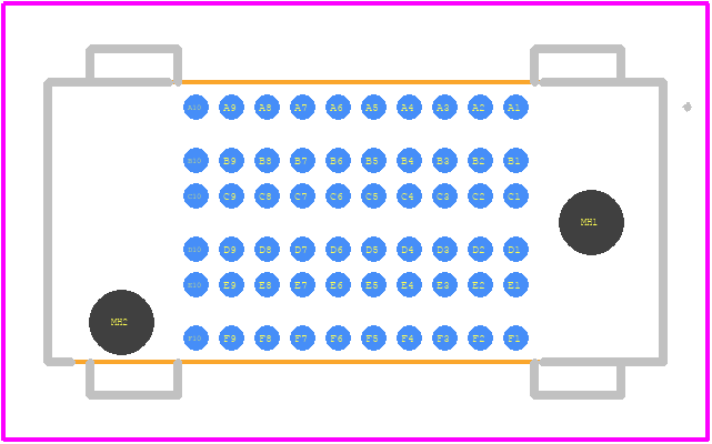 SEAM8-10-S05.0-L-06-3 - SAMTEC PCB footprint - Other - Other - SEAM8-10-S05.0-L-06-3-1