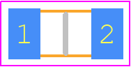 JB12F2001R - Yageo Group PCB footprint - Fuses Chip - Fuses Chip - JB12F...