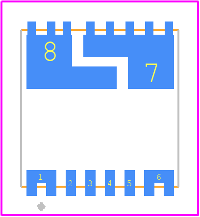 TLE4973R120T5S0010XUMA1 - Infineon PCB footprint - Other - Other - PG-TISON-8-6