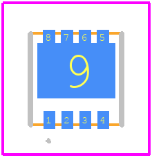 MCGWF9D4N10YLQ-TP - MCC PCB footprint - Other - Other - DFN3333-8(SWF)_1