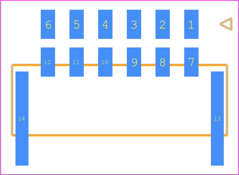 1054052412 - Molex PCB footprint - Other - Other - 1054052412