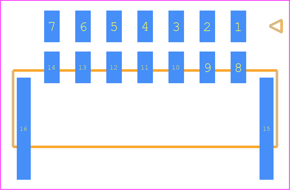 1054051414 - Molex PCB footprint - Other - Other - 1054051414