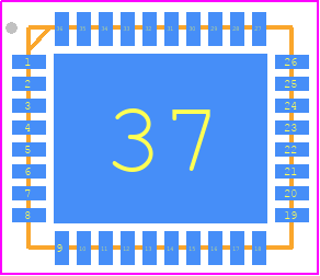 CHA7362-QWA/20 - UMS PCB footprint - Quad Flat No-Lead - Quad Flat No-Lead - 36 qfn...