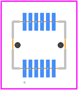 X0509WVS-12AS-LPV01 - XKB Connectivity PCB footprint - Other - Other - X0509WVS-12AS-LPV01-2