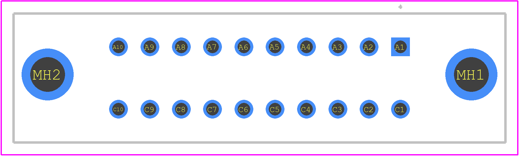 09252206824 - HARTING PCB footprint - Other - Other - 09252206824-2