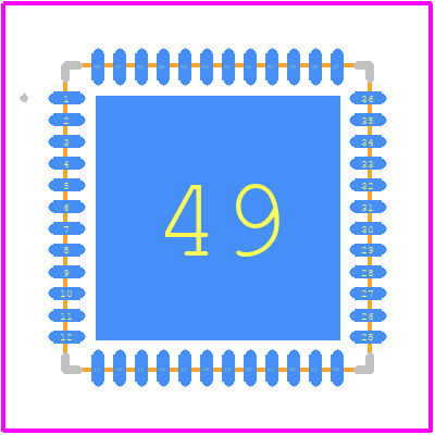 MCXW727CMFTBT - NXP PCB footprint - Other - Other - SOT619-17(DD)