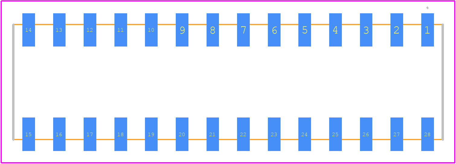 ICF-328-T-O-TR - SAMTEC PCB footprint - Other - Other - ICF-328-T-O-TR-1