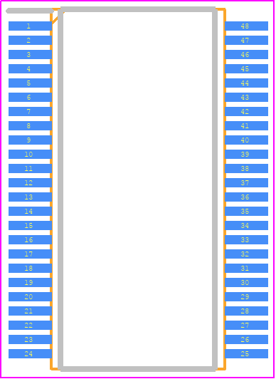 HD74LVC16245AT-E - Renesas Electronics PCB footprint - Small Outline Packages - Small Outline Packages - TTP-48DBV