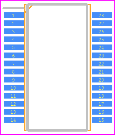 AD9200ARSZ - Analog Devices PCB footprint - Small Outline Packages - Small Outline Packages - RS-28 (SSOP)_1