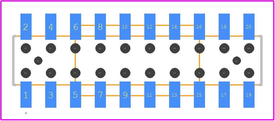 2143-2X10G00DPU - OUPIN PCB footprint - Other - Other - 2143-2X10G00DPU-1