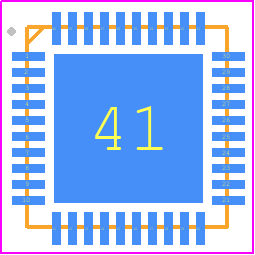 NRF54L15-QDAA-R - Nordic Semiconductor PCB footprint - Quad Flat No-Lead - Quad Flat No-Lead - QFN40 5x5