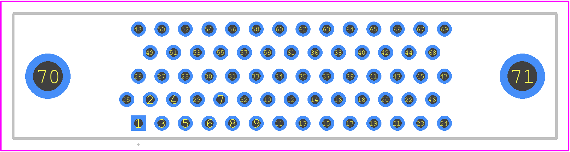 MWDM2L-69SCBSM-.110 - Glenair PCB footprint - Other - Other - MWDM2L-69SCBSM-.110-2