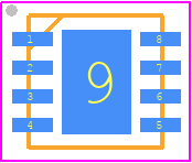 RS3215-3.3XTDC8-G - RUNIC PCB footprint - Small Outline No-lead - Small Outline No-lead - DFN3X3-8_2025