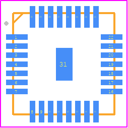 SA22307TVA - Silergy PCB footprint - Quad Flat No-Lead - Quad Flat No-Lead - SA22307TVA