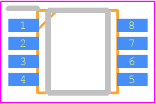 74LVC2G125XSMS8G/TR - SGMICRO PCB footprint - Small Outline Packages - Small Outline Packages - MSOP-8