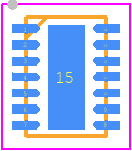 SGM3785SYTDP14G/TR - SGMICRO PCB footprint - Small Outline No-lead - Small Outline No-lead - TDFN-3X2014L