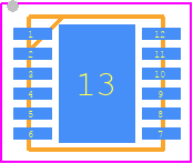 SGM41523AYTDF12G/TR - SGMICRO PCB footprint - Small Outline No-lead - Small Outline No-lead - TDFN-3×3-12L
