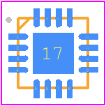 SGM44599YTQB16/TR - SGMICRO PCB footprint - Quad Flat No-Lead - Quad Flat No-Lead - TQFN-2.5×2.5-16L